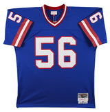 Giants Lawrence Taylor Signed 1986 Blue Mitchell & Ness Jersey BAS Witnessed