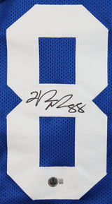 Hakeem Nicks Authentic Signed Blue Pro Style Jersey Autographed BAS