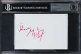 Oilers Wayne Gretzky Authentic Signed 4x6 Index Card Autographed BAS Slabbed 1