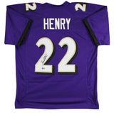 Derrick Henry Authentic Signed Purple Pro Style Jersey Autographed BAS