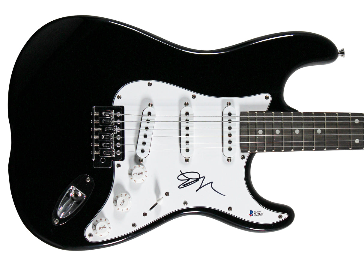 Emily Ratajkowski Authentic Signed Black Electric Guitar Autographed BAS #Q70125