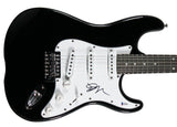 Emily Ratajkowski Authentic Signed Black Electric Guitar Autographed BAS #Q70125