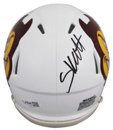 Arizona State Cameron Skattebo Signed White Sparky 2023 Speed Mini Helmet JSA