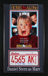 Daniel Stern Home Alone Authentic Signed License Plate Framed Display BAS