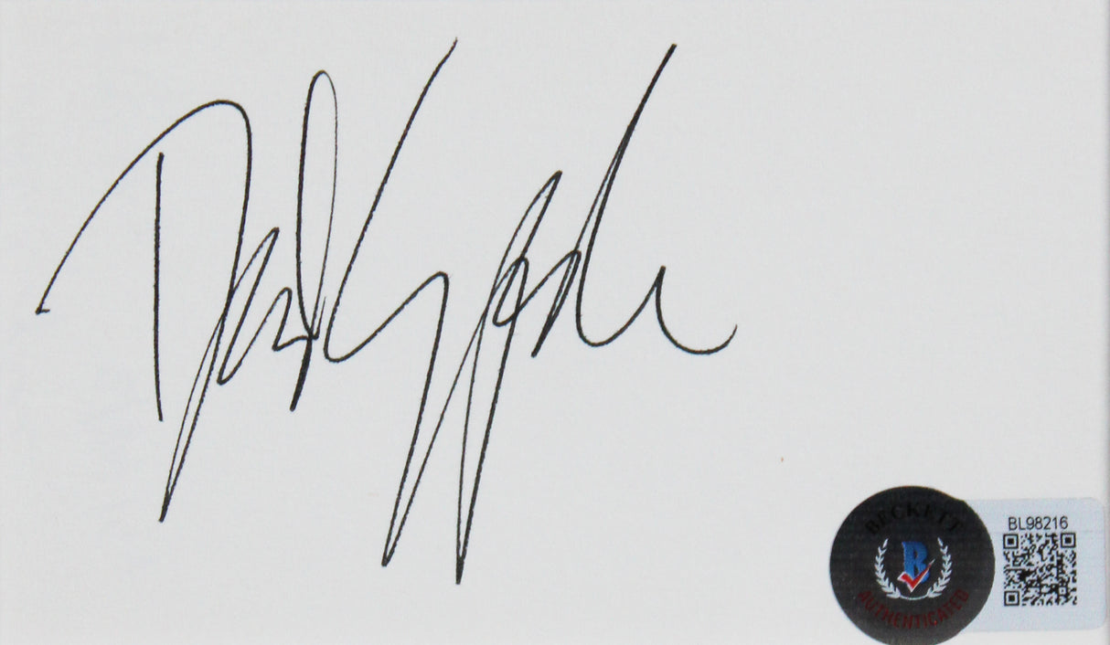 David Spade Joe Dirt Authentic Signed & Framed 3x5 Index Card Autographed BAS