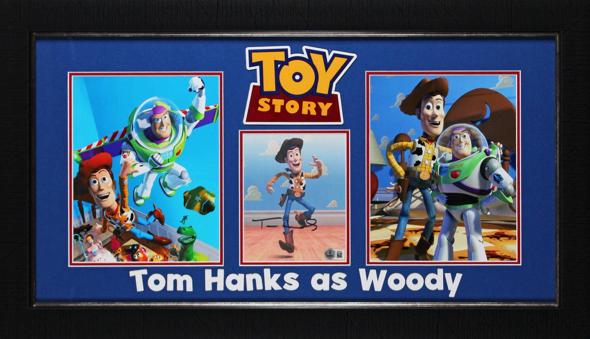 Tom Hanks Toy Story Authentic Signed Framed Display Autographed BAS