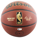 Celtics Kevin Garnett Authentic Signed Wilson Trophy Series Basketball JSA Wit