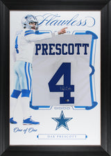 Dak Prescott Authentic Signed One of One Jersey Framed Display BAS Witnessed 2