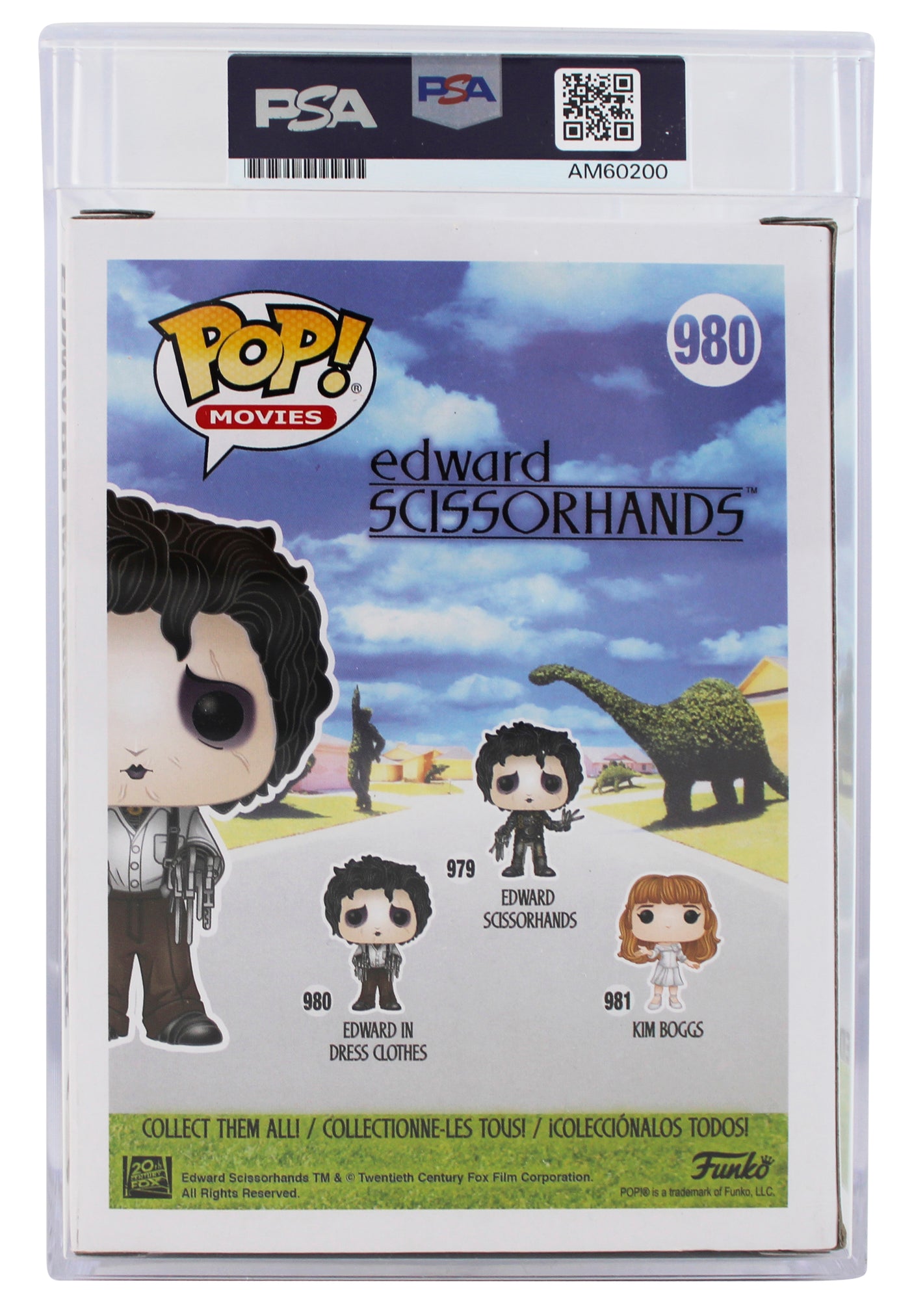Johnny Depp Edward Scissorhands Signed #980 Funko Pop Vinyl Figure PSA & JSA