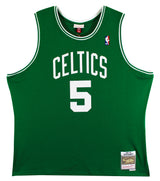 Celtics Kevin Garnett "HOF, Big Tix" Signed Green M&N HWC Swingman Jersey JSA W