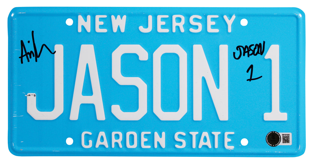 Ari Lehman Friday The 13th "Jason 1" Signed License Plate BAS Witness #3W151625