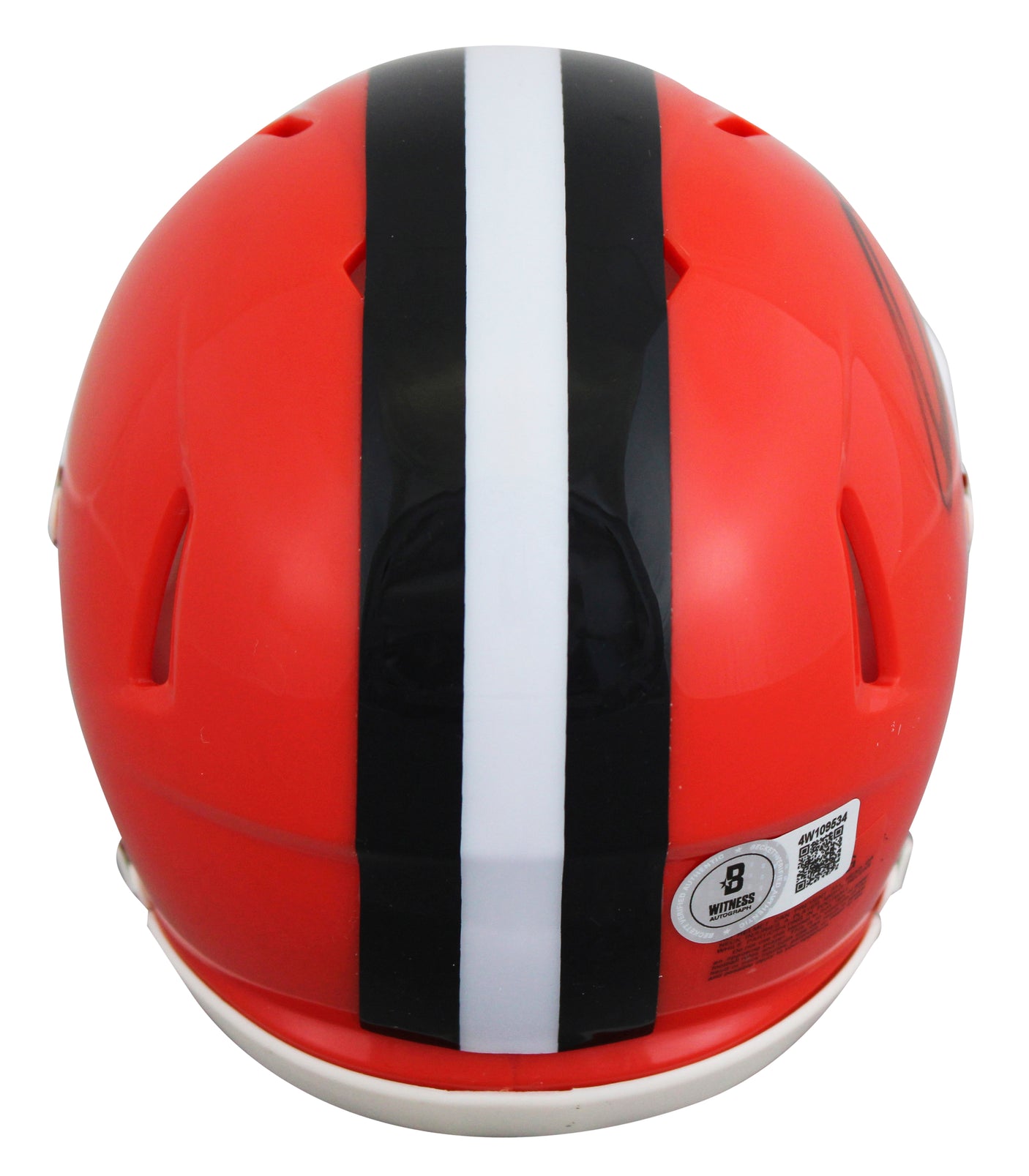 Browns Quinshon Judkins Signed Speed Mini Helmet BAS Witnessed #4W109534