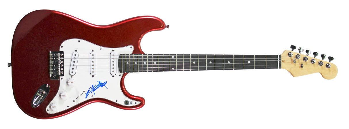 Keith Richards Rolling Stones Authentic Signed Red Electric Guitar BAS #AE13003