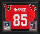 Trey McBride Authentic Signed Red Pro Style Framed Jersey BAS Witnessed