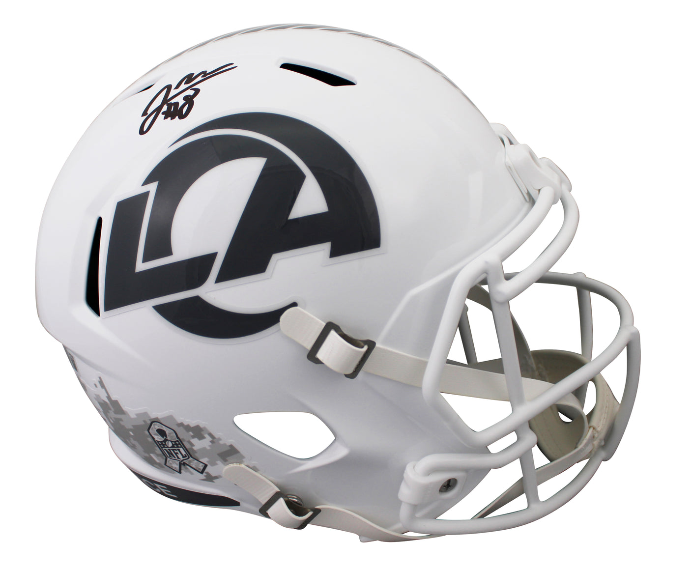 Rams Jared Verse Signed STS III Full Size Speed Rep Helmet W/ Case BAS Witnessed