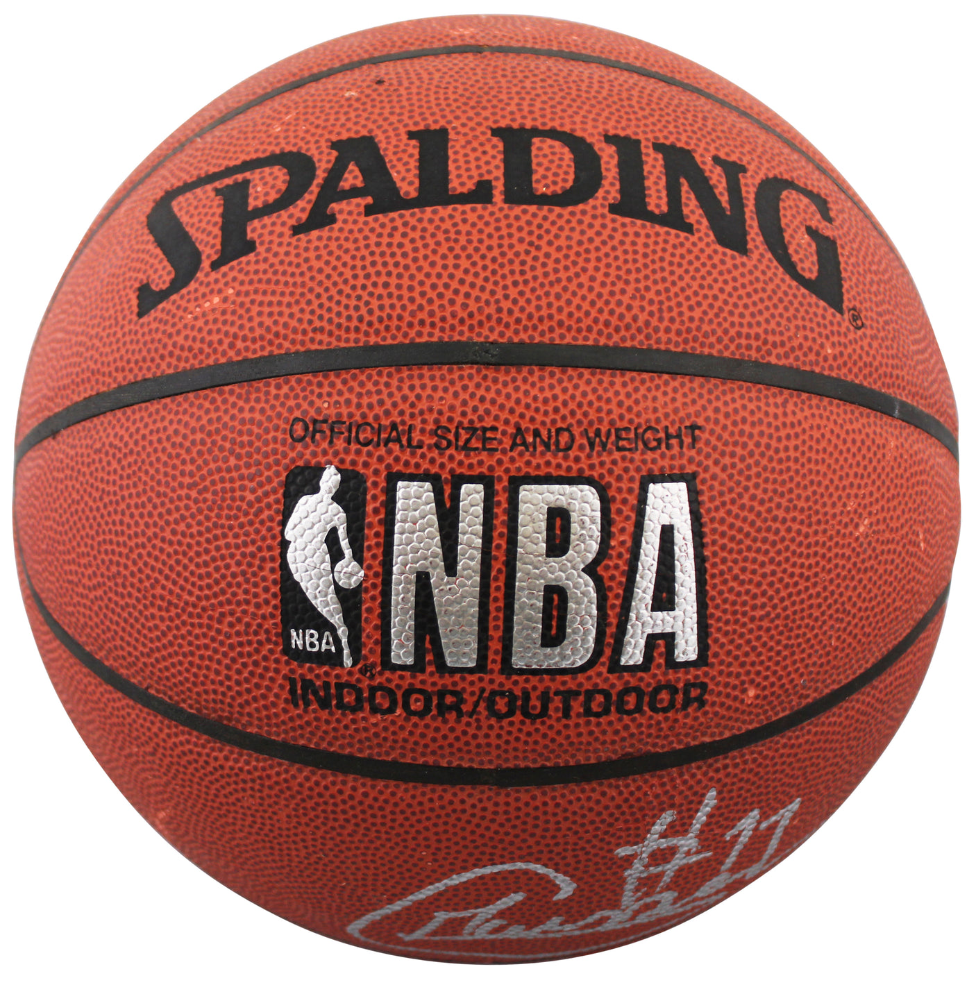 Bullets Gheorghe Muresan Authentic Signed Spalding I/O Basketball BAS #BQ45774