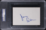 Joan Allen The Upside of Anger Authentic Signed 4x6 Index Card PSA/DNA Slabbed