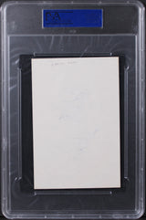 Carol Alt Private Parts "Lots of Love" Authentic Signed 4x6 Index Card PSA Slab