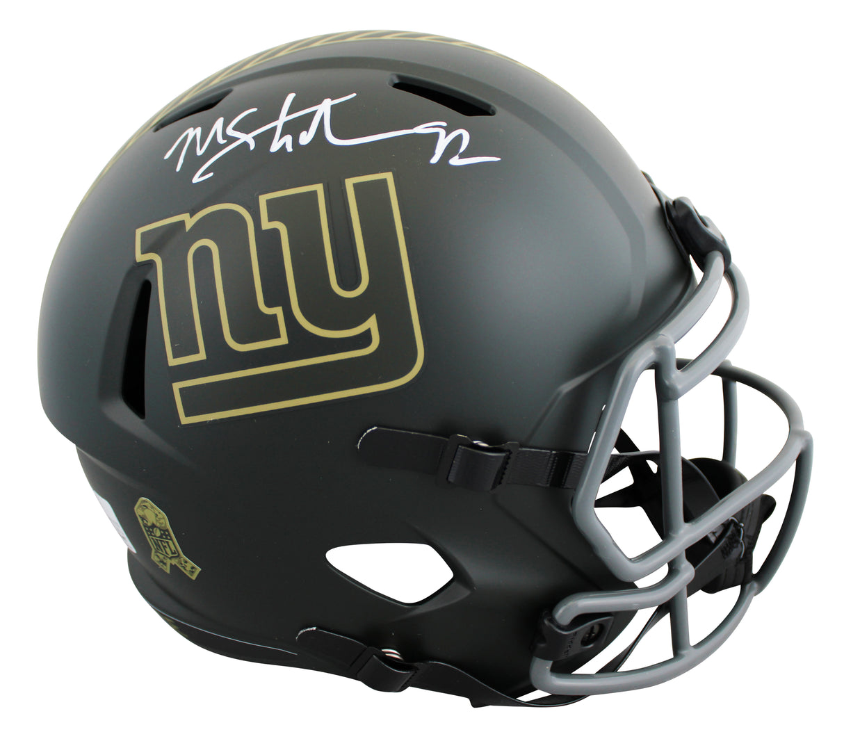 Giants Michael Strahan Signed STS IV Full Size Speed Rep Helmet BAS Witnessed
