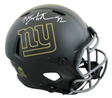 Giants Michael Strahan Signed STS IV Full Size Speed Rep Helmet W/ Case BAS Wit