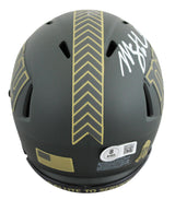 Giants Michael Strahan Signed Salute to Service IV Speed Mini Helmet BAS Witness