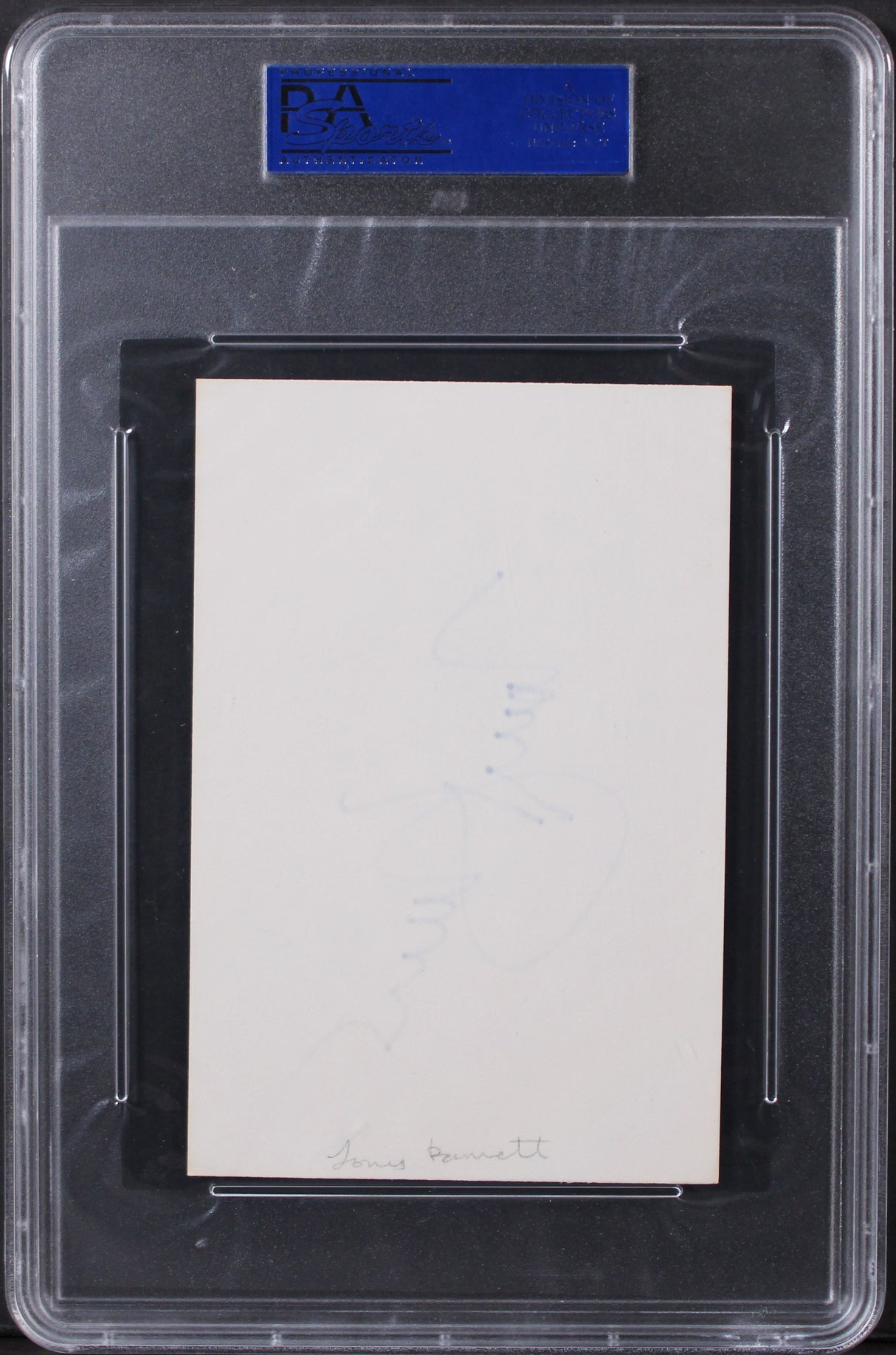Tony Bennett I Left My Heart in San Francisco Signed 4x6 Index Card PSA Slab