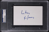 Lukas Haas Witness Authentic Signed 4x6 Index Card Autographed PSA/DNA Slabbed