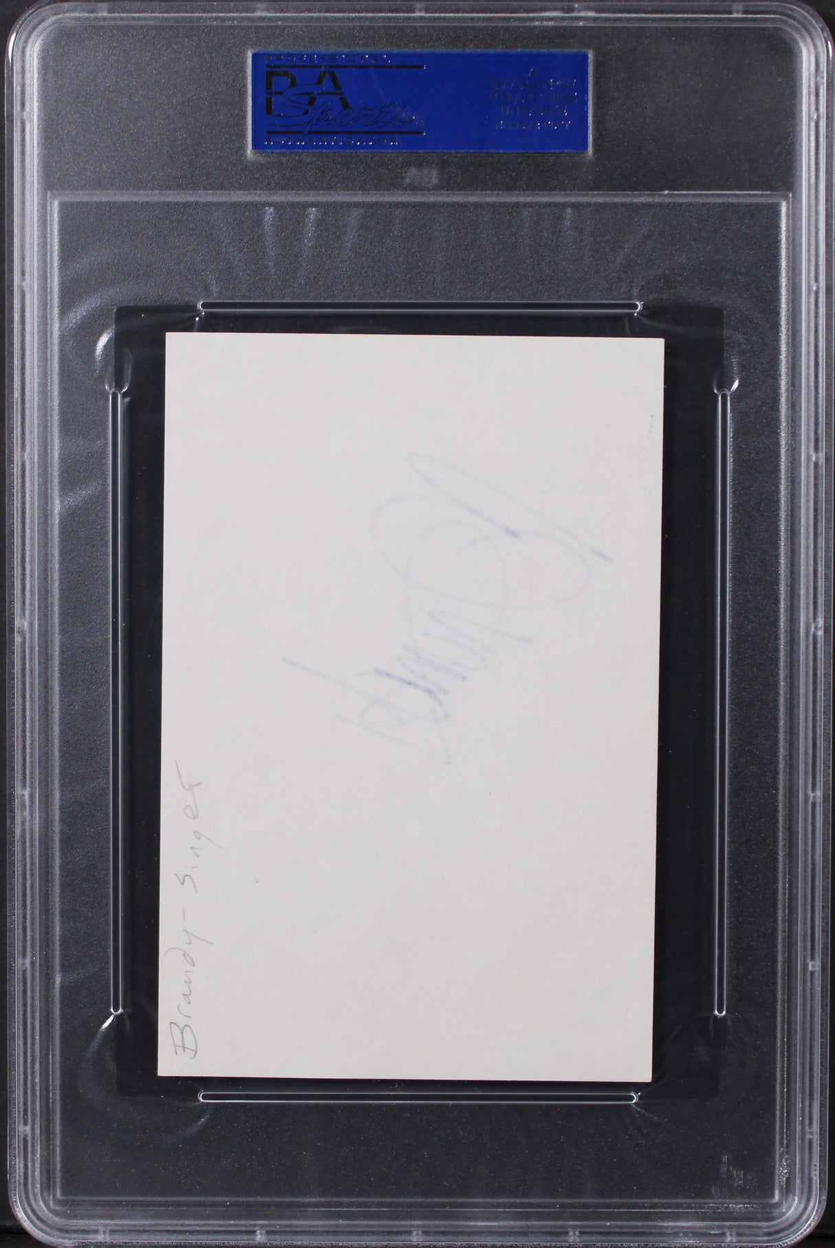 Brandy Moesha Authentic Signed 4x6 Index Card Autographed PSA/DNA Slabbed
