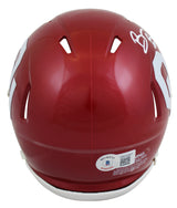 Oklahoma Brian Bosworth Authentic Signed Speed Mini Helmet W/ Case BAS Witnessed