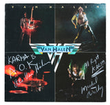 Alex Van Halen & Michael Anthony Signed Self Titled Album Cover BAS Slabbed