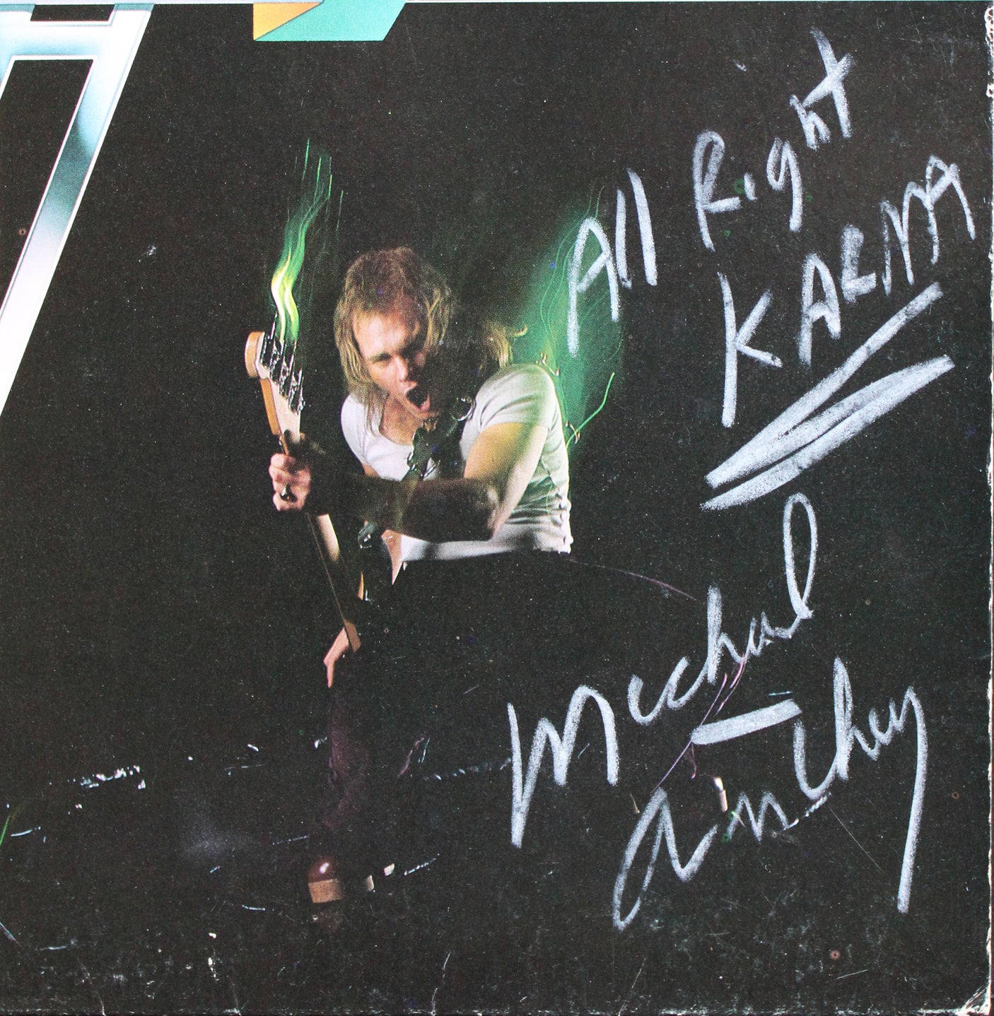 Alex Van Halen & Michael Anthony Signed Self Titled Album Cover BAS Slabbed