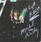 Alex Van Halen & Michael Anthony Signed Self Titled Album Cover BAS Slabbed