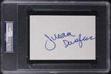 Illeana Douglas Goodfellas Authentic Signed 4x6 Index Card PSA/DNA Slabbed