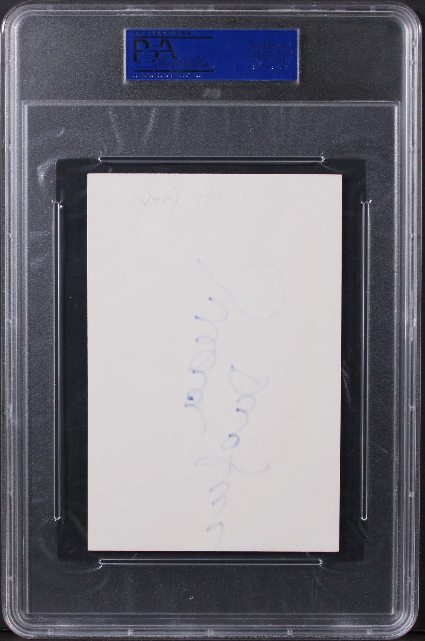 Illeana Douglas Goodfellas Authentic Signed 4x6 Index Card PSA/DNA Slabbed