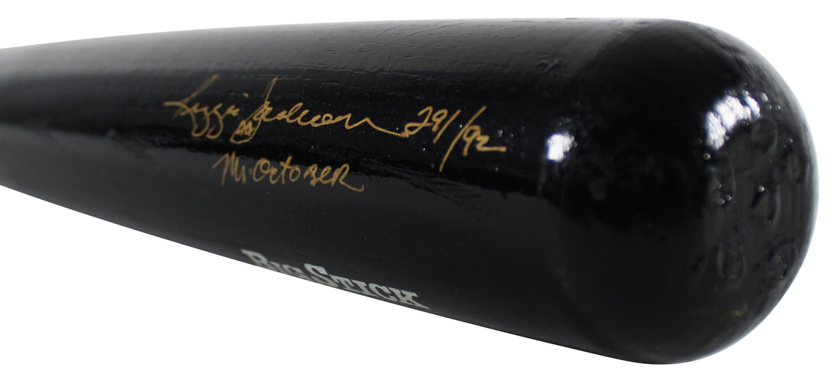 Reggie Jackson "Mr. October" Signed Rawlings Player Model LE #29/92 Bat UDA BAS