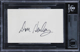 Don Henley The Eagles Authentic Signed 3x5 Index Card Autographed BAS Slabbed