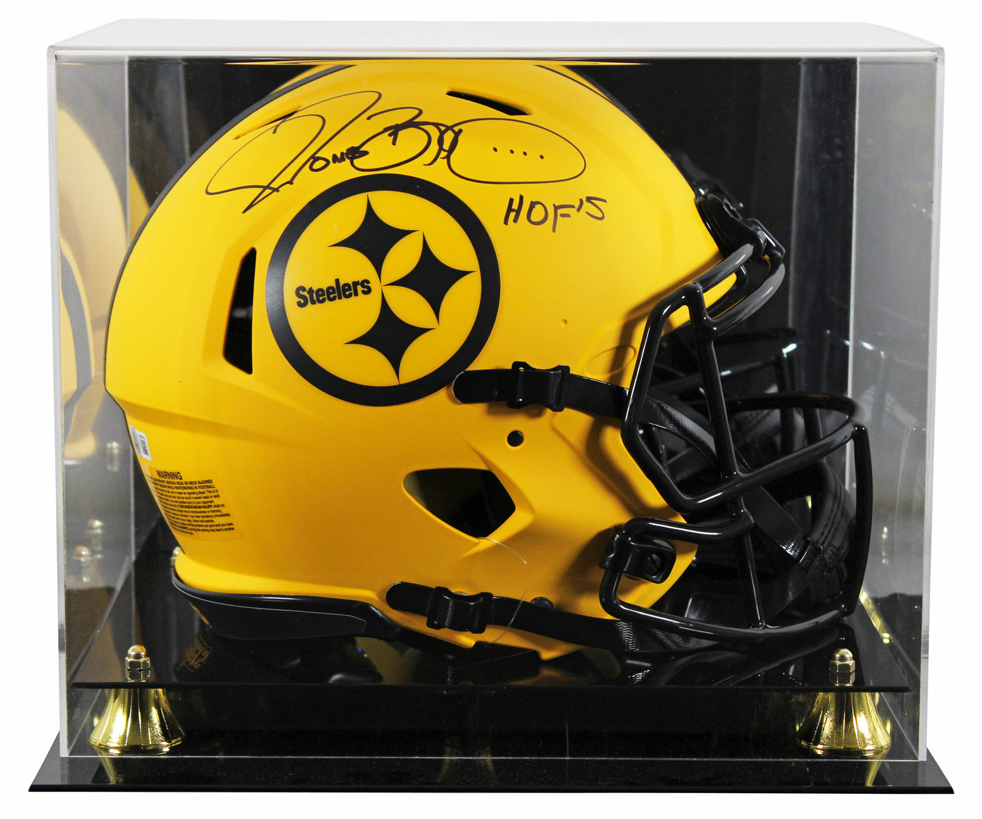 Steelers Jerome Bettis "HOF 15" Signed Rave F/S Speed Proline Helmet W/ Case BAS