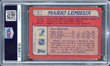 Penguins Mario Lemieux Signed 1985 Topps #9 RC Card Ex 5 Auto 10! PSA/DNA Slab