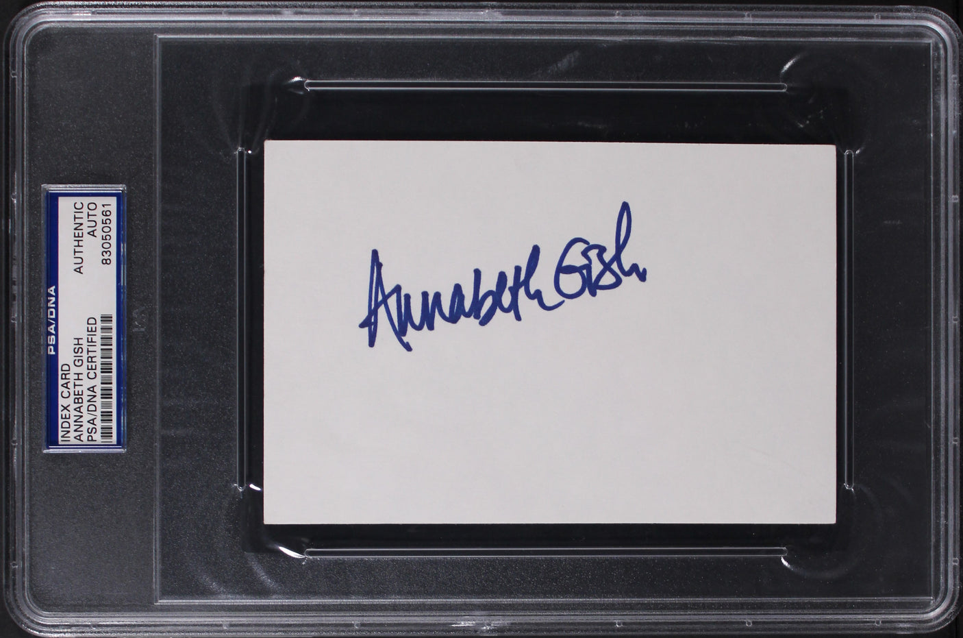 Annabeth Gish Sons of Anarchy Authentic Signed Index Card PSA/DNA Slabbed