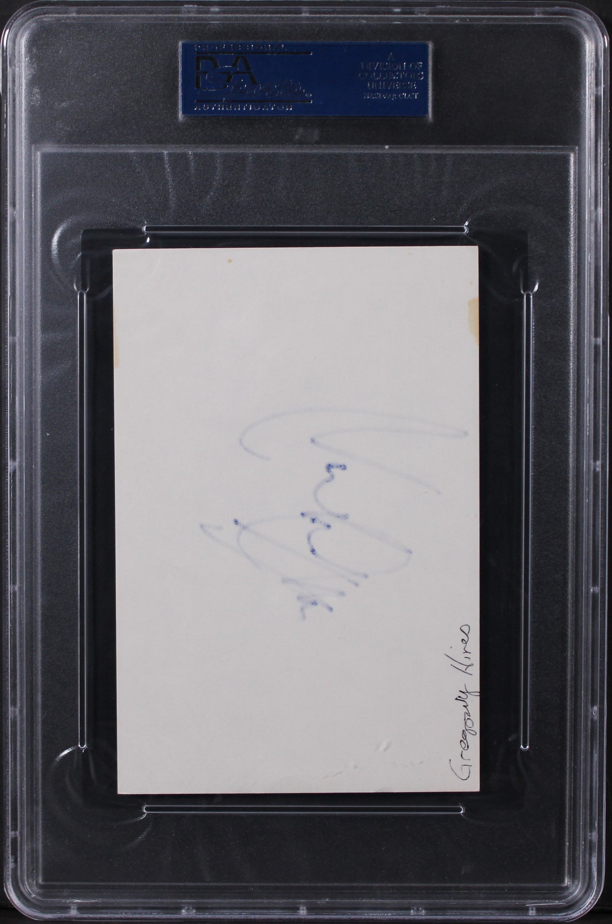 Gregory Hines History of the World: Part I Signed 4x6 Index Card PSA/DNA Slabbed