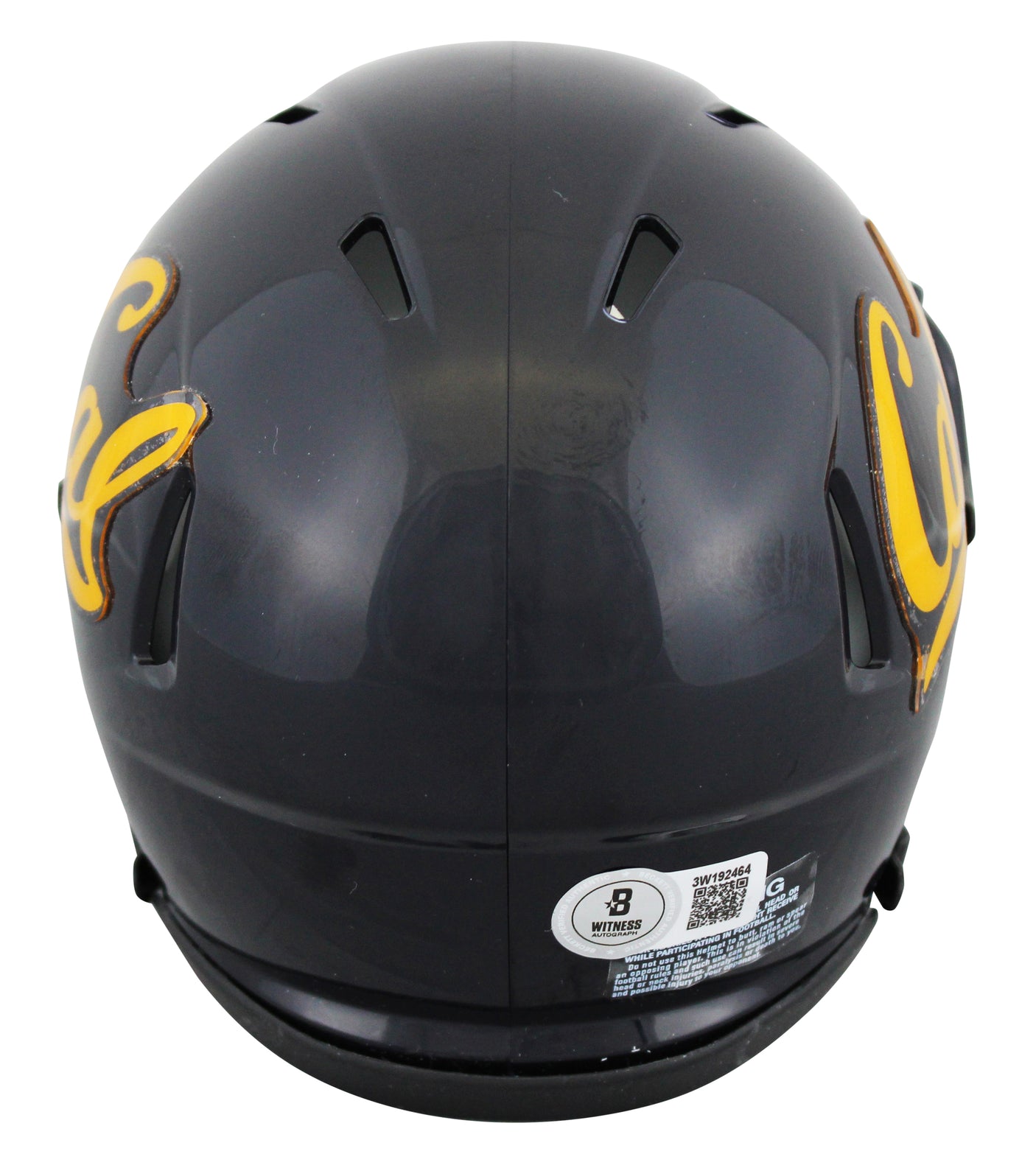 California Cameron Jordan Signed Speed Mini Helmet W/ Case BAS Witnessed