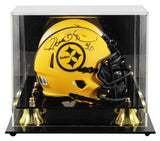 Steelers Jerome Bettis Signed Rave Speed Mini Helmet W/ Case BAS Witnessed