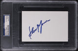 Shirley Jones Elmer Gantry Authentic Signed 4x6 Index Card PSA/DNA Slabbed