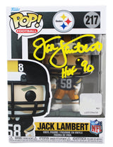 Steelers Jack Lambert "HOF 90" Signed #67 Funko Pop Vinyl Figure BAS Witnessed