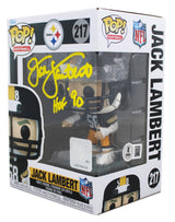 Steelers Jack Lambert "HOF 90" Signed #67 Funko Pop Vinyl Figure BAS Witnessed