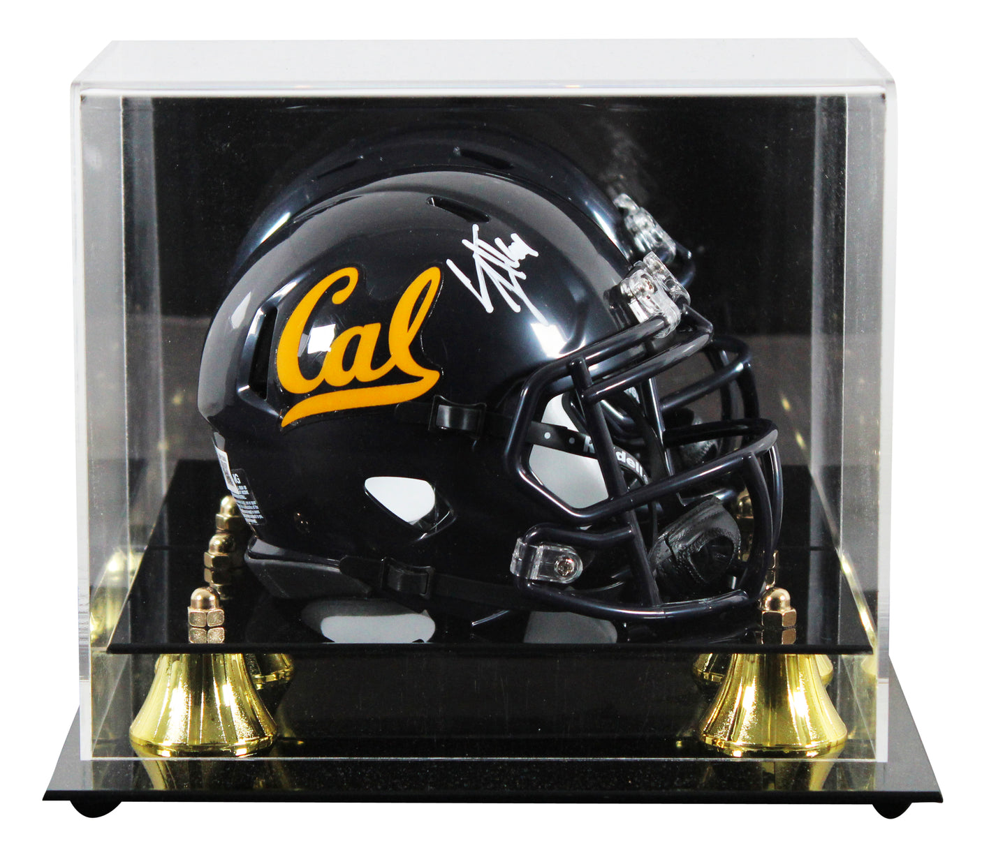 California Cameron Jordan Signed Speed Mini Helmet W/ Case BAS Witnessed