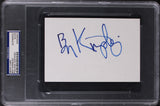 Ben Kingsley Gandhi Authentic Signed 4x6 Index Card Autographed PSA/DNA Slabbed