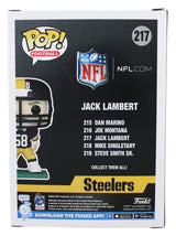 Steelers Jack Lambert "HOF 90" Signed #67 Funko Pop Vinyl Figure BAS Witnessed