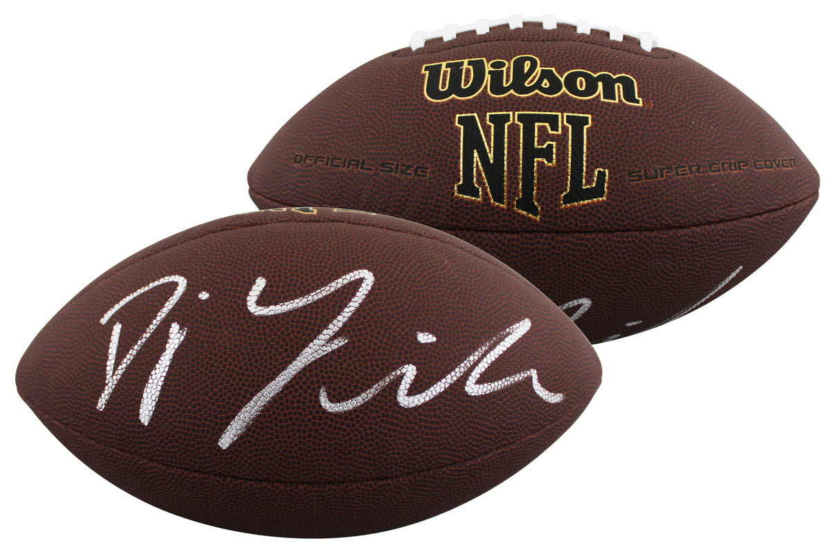 Colts D.J. Giddens Signed Wilson Super Grip Football W/ Case BAS Witnessed