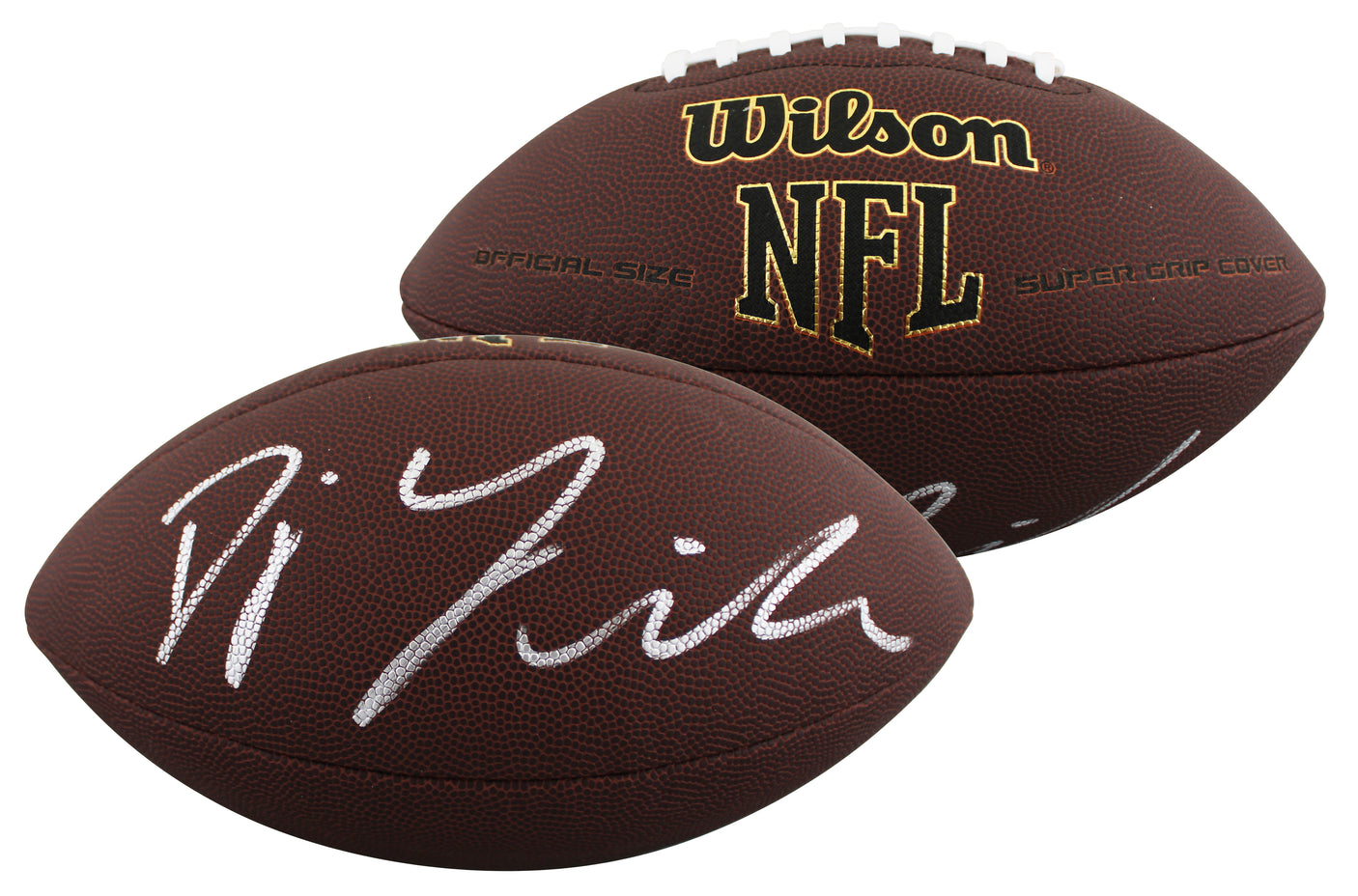 Colts D.J. Giddens Authentic Signed Wilson Super Grip Nfl Football BAS Witnessed